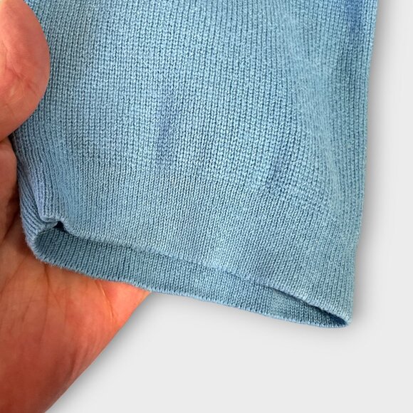 Vtg Mossimo Sweater Tag is XXL (Fit is XL) Blue Retro Slim Fit Skate Y2K - Picture 2 of 6